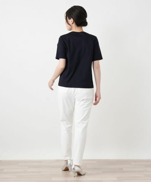 Leilian / レリアン Tシャツ | 【接触冷感】プリントクルーネックTシャツ | 詳細3