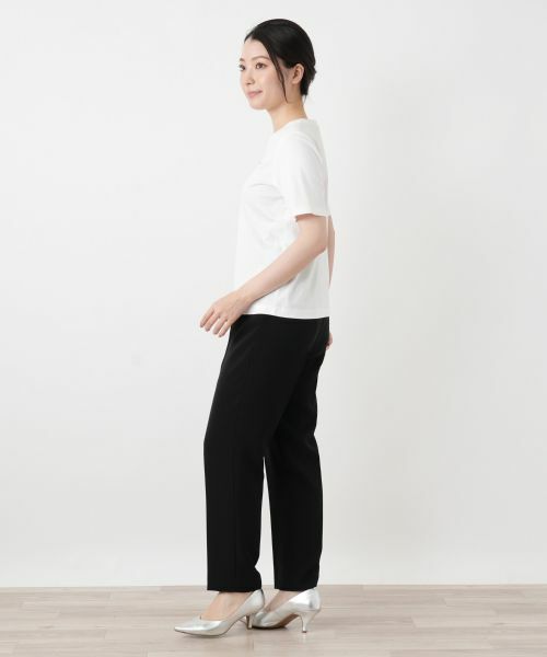 Leilian / レリアン Tシャツ | 【接触冷感】プリントクルーネックTシャツ | 詳細5