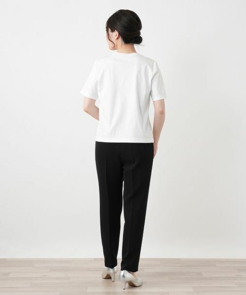 Leilian / レリアン Tシャツ | 【接触冷感】プリントクルーネックTシャツ | 詳細6