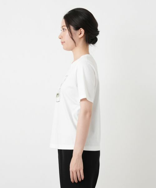 Leilian / レリアン Tシャツ | 【接触冷感】プリントクルーネックTシャツ | 詳細8