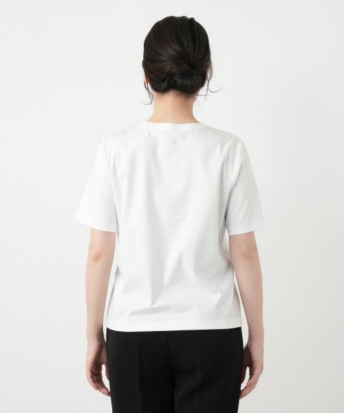 Leilian / レリアン Tシャツ | 【接触冷感】プリントクルーネックTシャツ | 詳細9