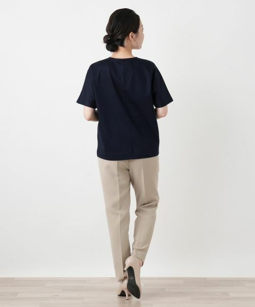 Leilian / レリアン Tシャツ | シーム切替クルーネックカットソー | 詳細3