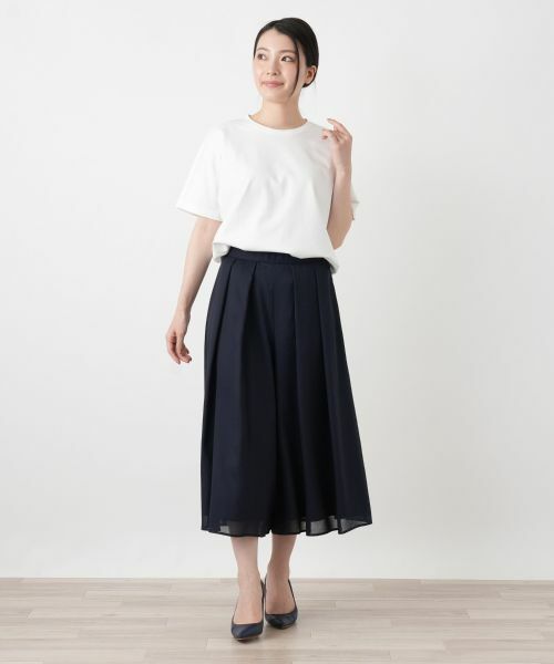 Leilian / レリアン Tシャツ | シーム切替クルーネックカットソー | 詳細4