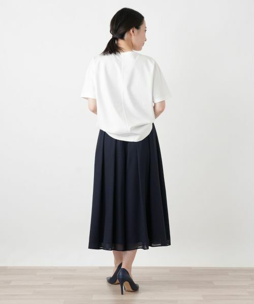 Leilian / レリアン Tシャツ | シーム切替クルーネックカットソー | 詳細6