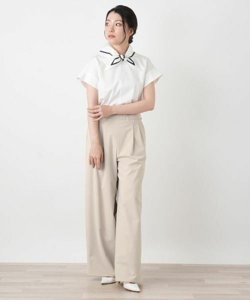 Leilian / レリアン その他パンツ | ストレッチワイドパンツ | 詳細1