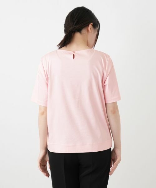 Leilian / レリアン Tシャツ | 【接触冷感】レース刺繍カットソー | 詳細12