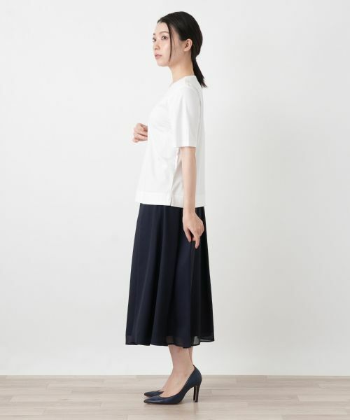 Leilian / レリアン Tシャツ | 【接触冷感】レース刺繍カットソー | 詳細5