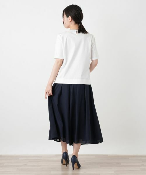 Leilian / レリアン Tシャツ | 【接触冷感】レース刺繍カットソー | 詳細6