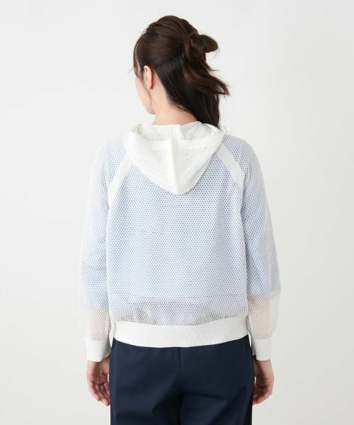 Leilian / レリアン カーディガン・ボレロ | メッシュニットパーカ【Leilian WHITE LABEL】 | 詳細12