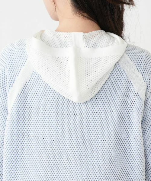 Leilian / レリアン カーディガン・ボレロ | メッシュニットパーカ【Leilian WHITE LABEL】 | 詳細14