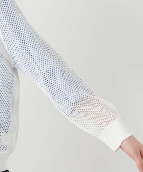 Leilian / レリアン カーディガン・ボレロ | メッシュニットパーカ【Leilian WHITE LABEL】 | 詳細15