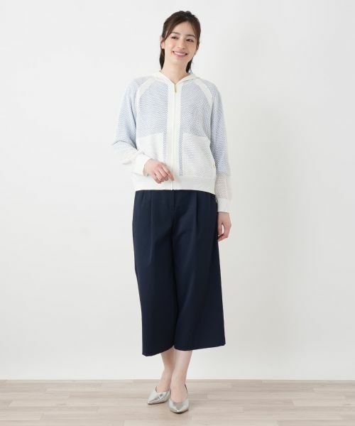 Leilian / レリアン カーディガン・ボレロ | メッシュニットパーカ【Leilian WHITE LABEL】 | 詳細7