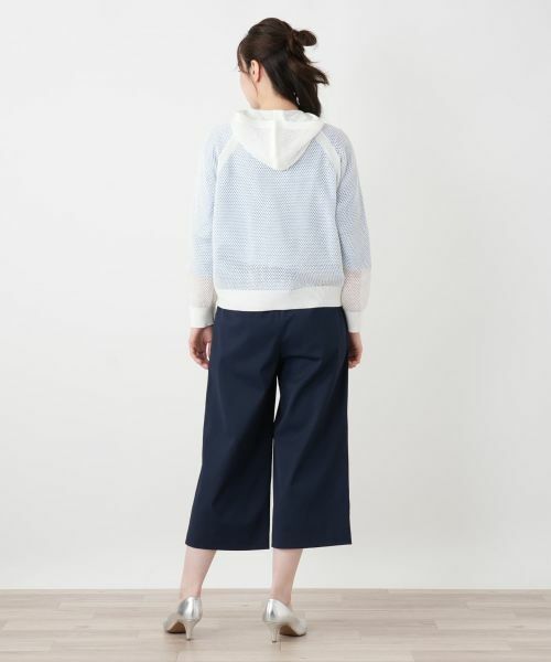 Leilian / レリアン カーディガン・ボレロ | メッシュニットパーカ【Leilian WHITE LABEL】 | 詳細9