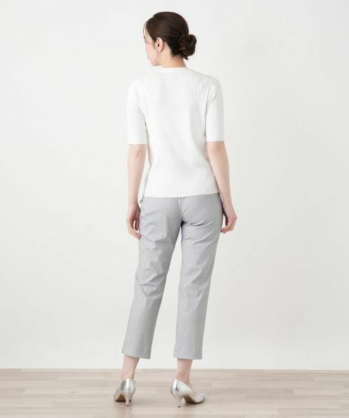 Leilian / レリアン ニット・セーター | ヘンリーVネックニット【Leilian WHITE LABEL】 | 詳細9