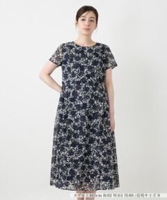 洗える総レースサックワンピース【Leilian WHITE LABEL】