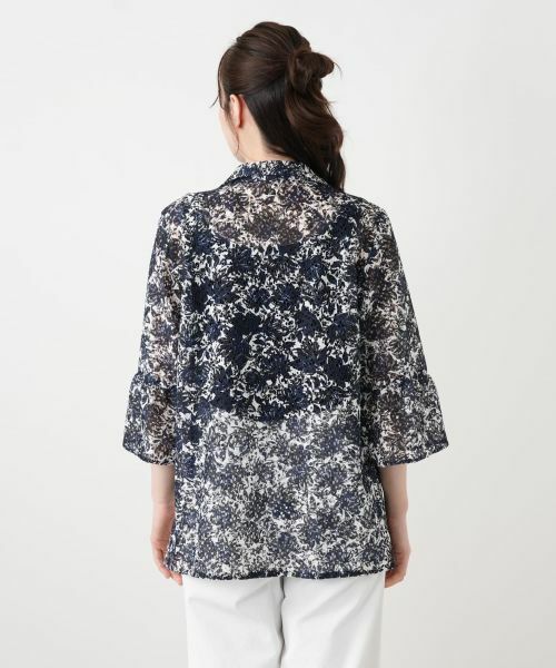 Leilian / レリアン シャツ・ブラウス | 総レースフレアスリーブブラウス【Leilian WHITE LABEL】 | 詳細9
