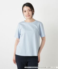 Leilian / レリアン カットソー | 刺繍クルーネックカットソー【Leilian WHITE LABEL】