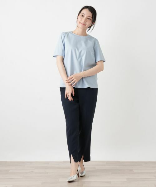 Leilian / レリアン カットソー | 刺繍クルーネックカットソー【Leilian WHITE LABEL】 | 詳細10