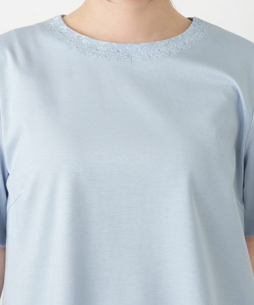 Leilian / レリアン カットソー | 刺繍クルーネックカットソー【Leilian WHITE LABEL】 | 詳細16