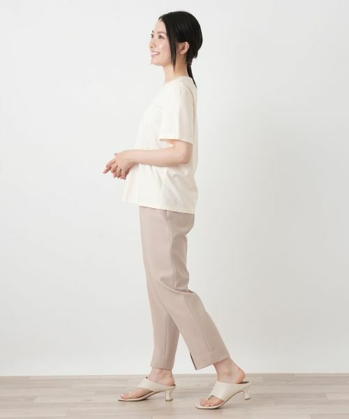 Leilian / レリアン カットソー | 刺繍クルーネックカットソー【Leilian WHITE LABEL】 | 詳細2