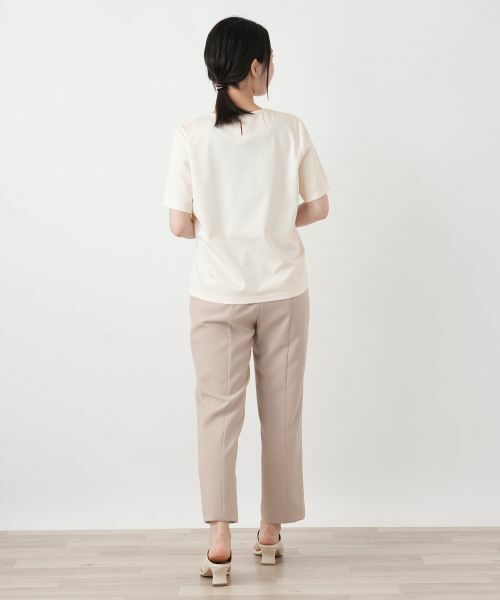 Leilian / レリアン カットソー | 刺繍クルーネックカットソー【Leilian WHITE LABEL】 | 詳細3