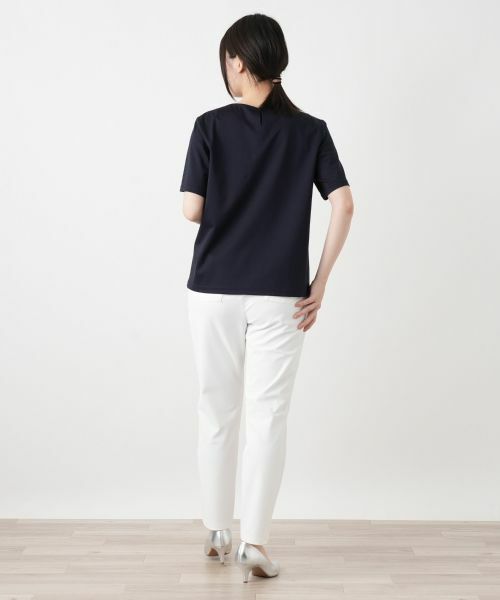 Leilian / レリアン カットソー | 刺繍クルーネックカットソー【Leilian WHITE LABEL】 | 詳細6
