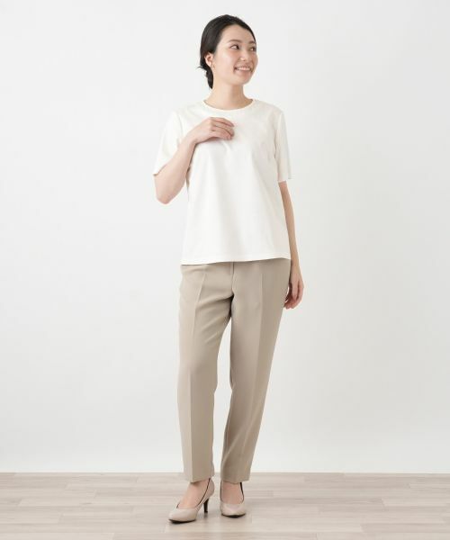 Leilian / レリアン カットソー | 刺繍クルーネックカットソー【Leilian WHITE LABEL】 | 詳細7