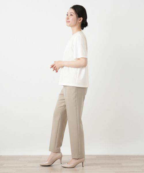 Leilian / レリアン カットソー | 刺繍クルーネックカットソー【Leilian WHITE LABEL】 | 詳細8