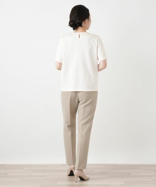 Leilian / レリアン カットソー | 刺繍クルーネックカットソー【Leilian WHITE LABEL】 | 詳細9