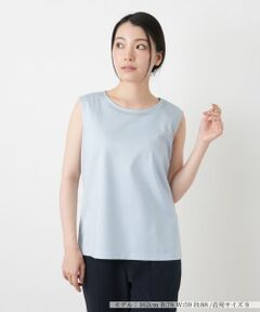 Leilian / レリアン カットソー | 刺繍ノースリーブカットソー【Leilian WHITE LABEL】