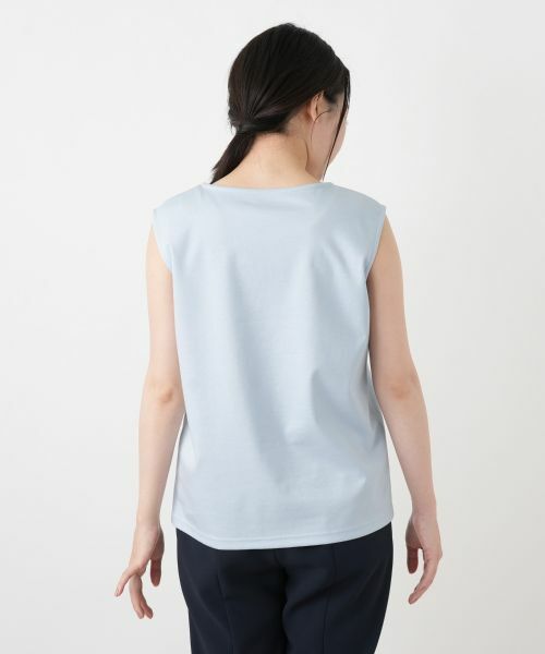 Leilian / レリアン カットソー | 刺繍ノースリーブカットソー【Leilian WHITE LABEL】 | 詳細12