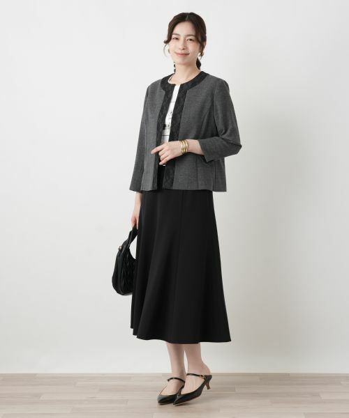 Leilian / レリアン セットアップ | レーストリムパンツスーツ【Leilian WHITE LABEL】 | 詳細12