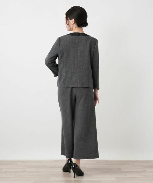 Leilian / レリアン セットアップ | レーストリムパンツスーツ【Leilian WHITE LABEL】 | 詳細25