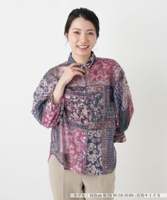 Leilian / レリアン シャツ・ブラウス | ペイズリー柄シャツブラウス【Leilian WHITE LABEL】