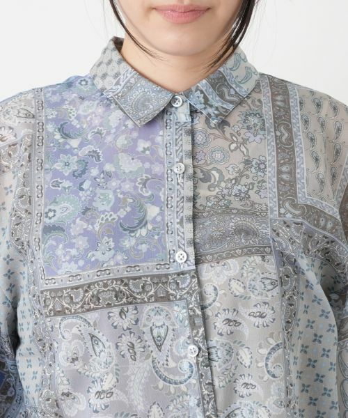 Leilian / レリアン シャツ・ブラウス | ペイズリー柄シャツブラウス【Leilian WHITE LABEL】 | 詳細10