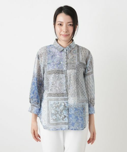 Leilian / レリアン シャツ・ブラウス | ペイズリー柄シャツブラウス【Leilian WHITE LABEL】 | 詳細7