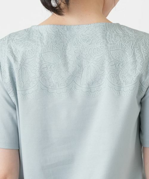 Leilian / レリアン カットソー | プリントクルーネックカットソー【Leilian WHITE LABEL】 | 詳細14