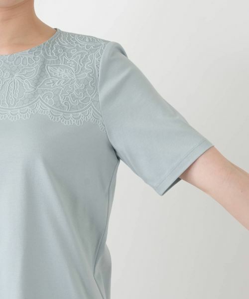 Leilian / レリアン カットソー | プリントクルーネックカットソー【Leilian WHITE LABEL】 | 詳細15