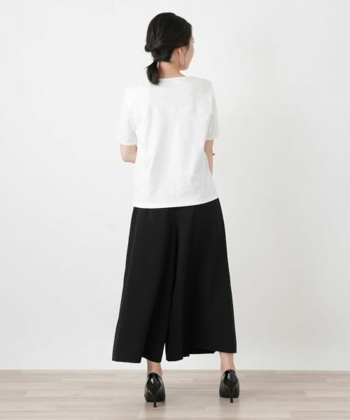 Leilian / レリアン カットソー | プリントクルーネックカットソー【Leilian WHITE LABEL】 | 詳細6