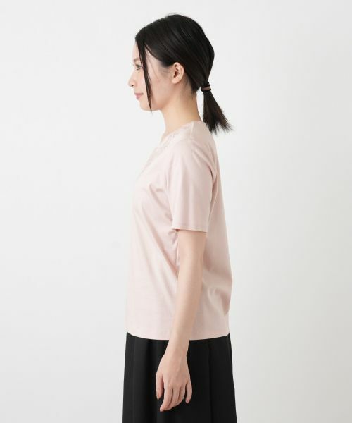 Leilian / レリアン カットソー | 刺繍クルーネックカットソー【Leilian WHITE LABEL】 | 詳細14