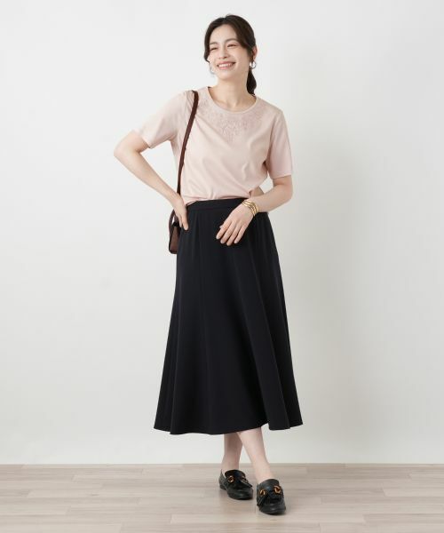 Leilian / レリアン カットソー | 刺繍クルーネックカットソー【Leilian WHITE LABEL】 | 詳細28