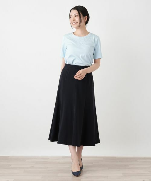 Leilian / レリアン カットソー | 刺繍クルーネックカットソー【Leilian WHITE LABEL】 | 詳細4