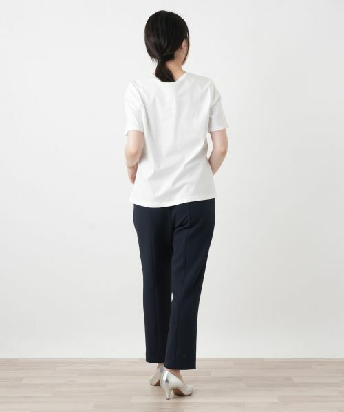 Leilian / レリアン カットソー | 刺繍クルーネックカットソー【Leilian WHITE LABEL】 | 詳細9