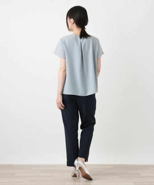Leilian / レリアン シャツ・ブラウス | ボウタイ風タックブラウス【Leilian WHITE LABEL】 | 詳細24