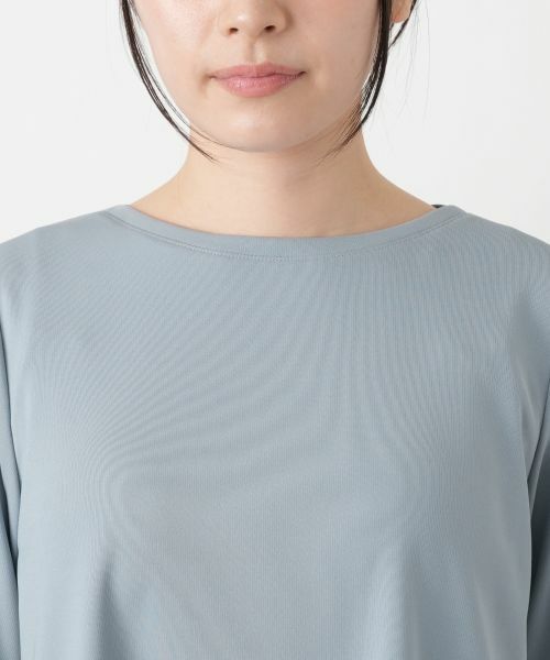 Leilian / レリアン カットソー | 異素材切替テールカットヘムカットソー【Leilian WHITE LABEL】 | 詳細13