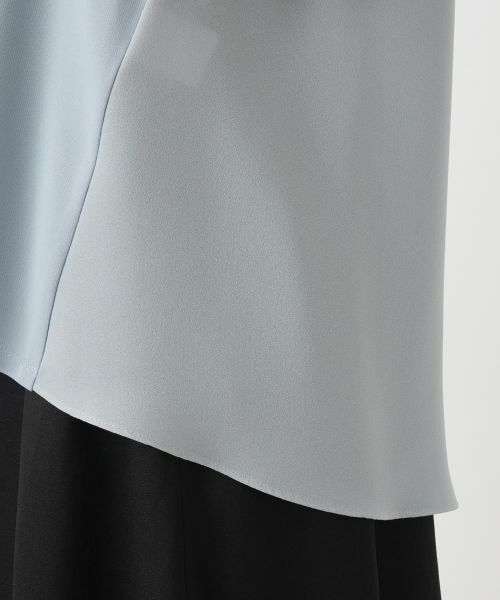 Leilian / レリアン カットソー | 異素材切替テールカットヘムカットソー【Leilian WHITE LABEL】 | 詳細16
