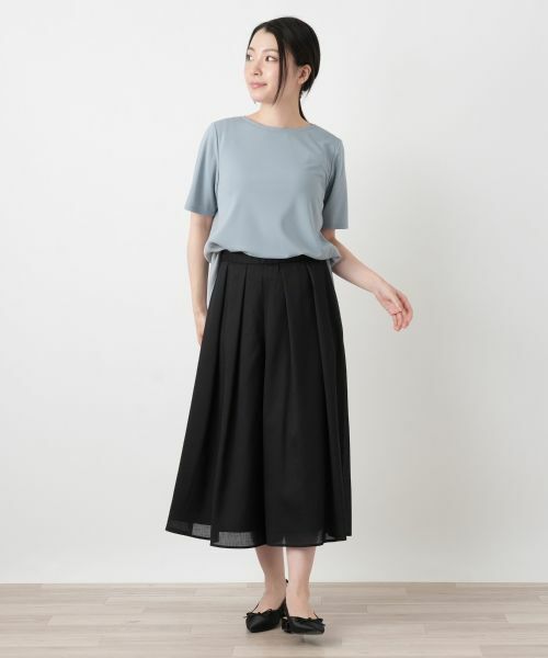 Leilian / レリアン カットソー | 異素材切替テールカットヘムカットソー【Leilian WHITE LABEL】 | 詳細7