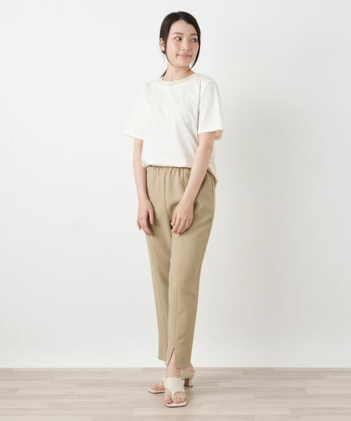 Leilian / レリアン その他パンツ | スリットクロップドパンツ | 詳細4