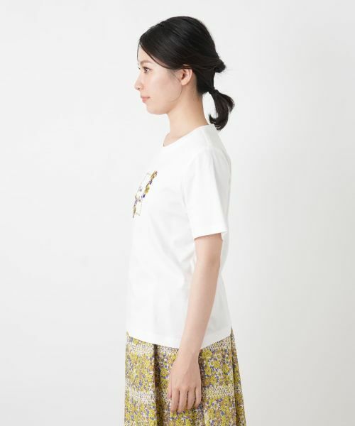 Leilian / レリアン Tシャツ | プリントクルーネックTシャツ | 詳細5