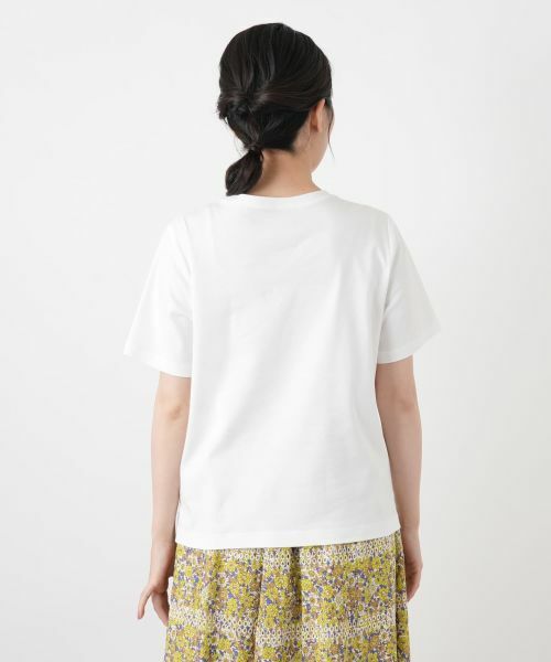 Leilian / レリアン Tシャツ | プリントクルーネックTシャツ | 詳細6